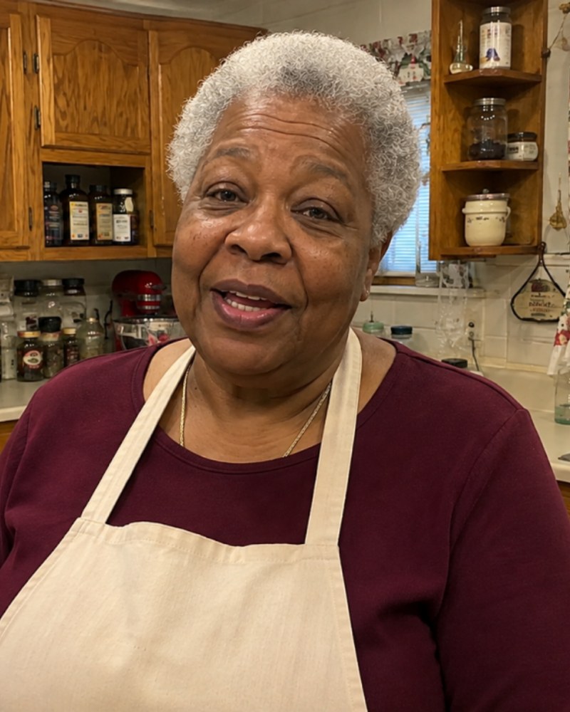 Grandma Mabel in her kitchen in Macon County, Georgia